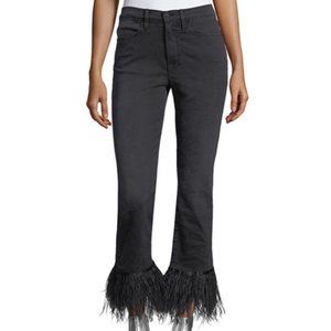 Frame Le High Straight Feather Hem